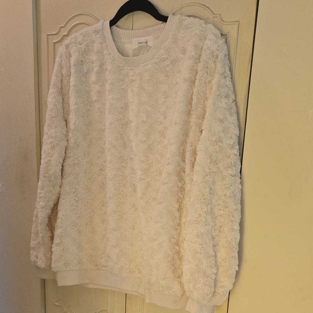 Women's Cream Sweater Cardigan